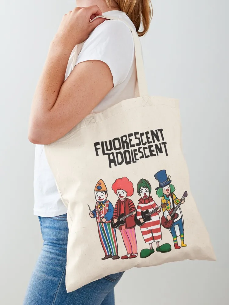 Clowns - Fluorescent Adolescent - Arctic Monkeys Tote Bag Women's beach bags Cloth bag shopping bag Canvas Tote