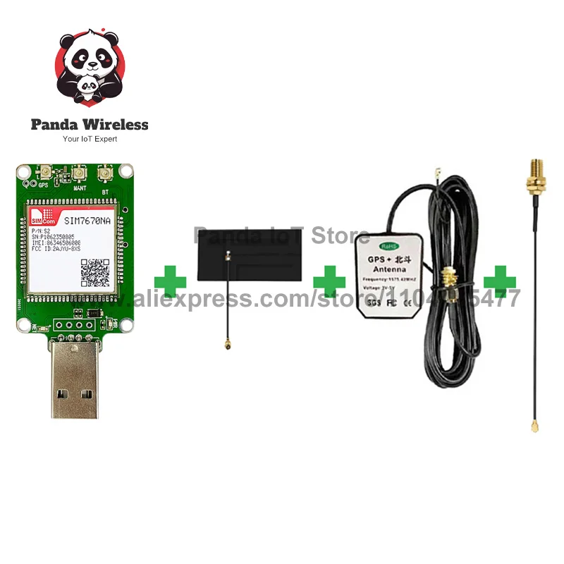 

SIM7670NA SIM7670NA-MNGV SIM7670NA-LNGV LTE CAT1 USB-ключ, с GPS 1 шт. LTE-FDD: B2/B4/B5/B12/B13/B66 LTE CAT1 + чип Qualcomm