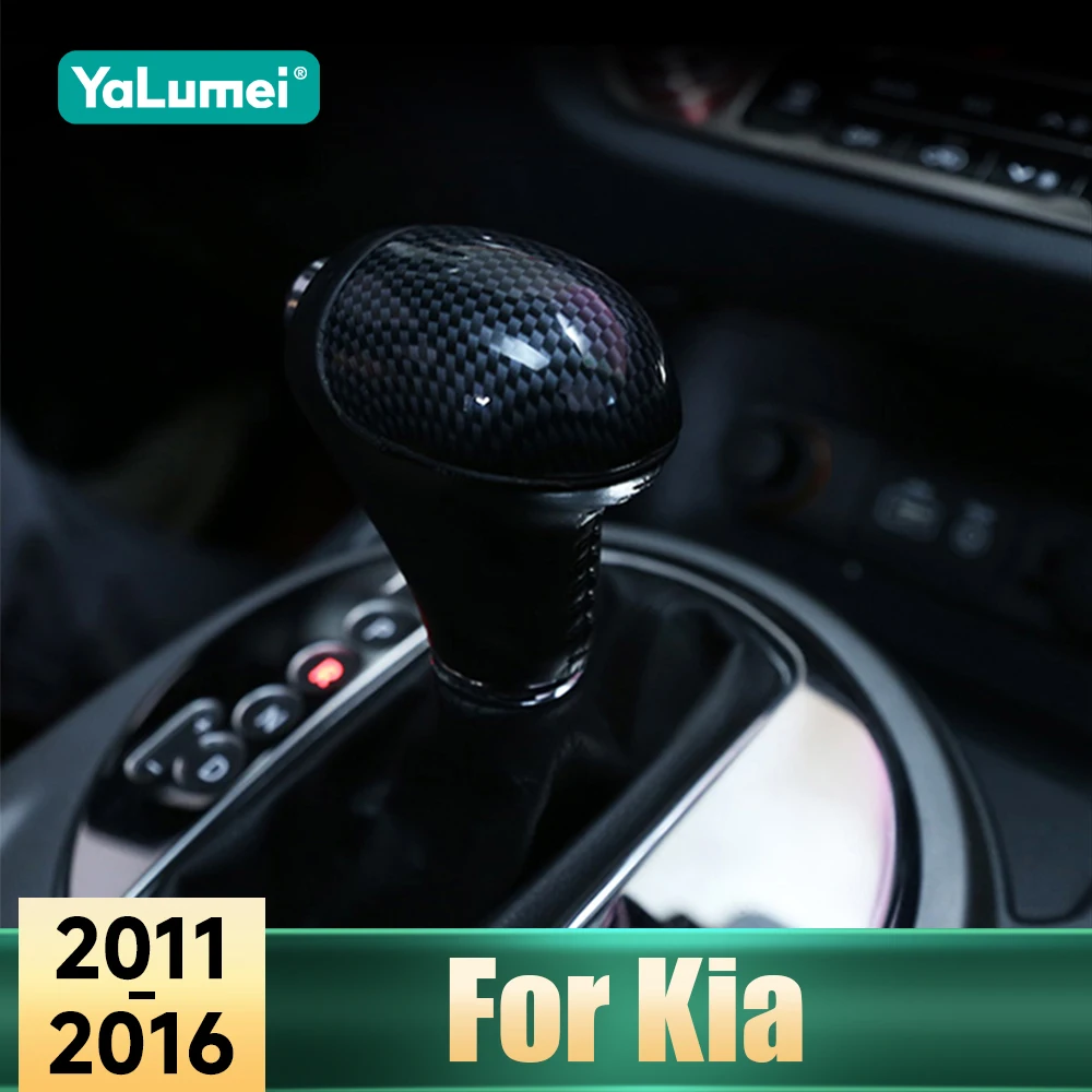 

For Kia Sportage 3 Sorento Forte K3 Cerato Cadenza K7 Carens Optima K5 2011-2016 Car Gear Head Shift Knob Sticker Handle Cover
