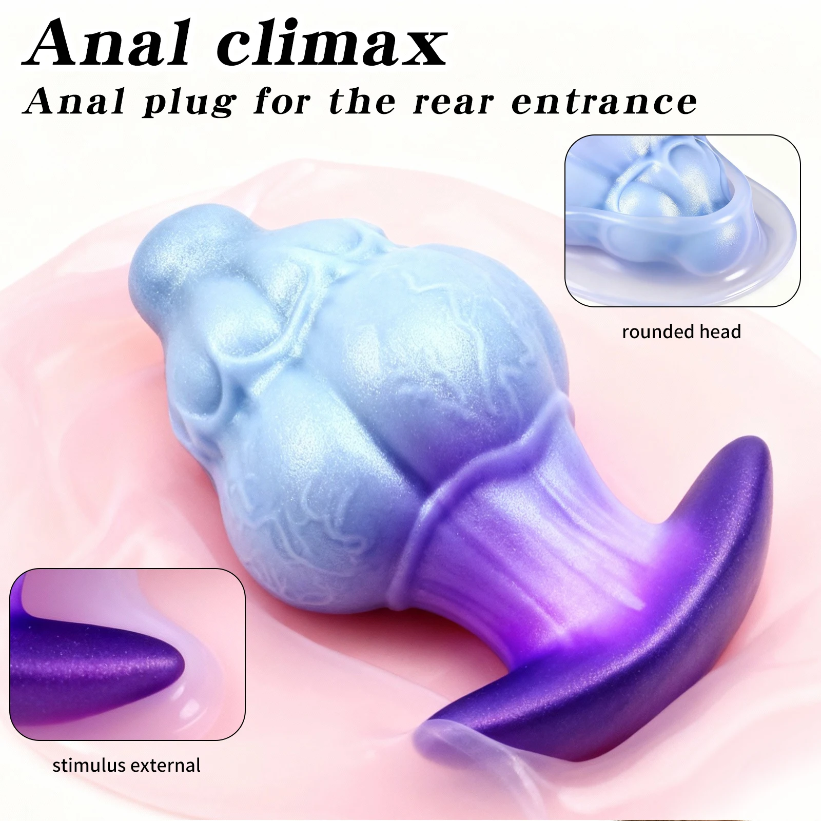 Plug anal tentacule alien silicone dildo monstre épais_voghion.com