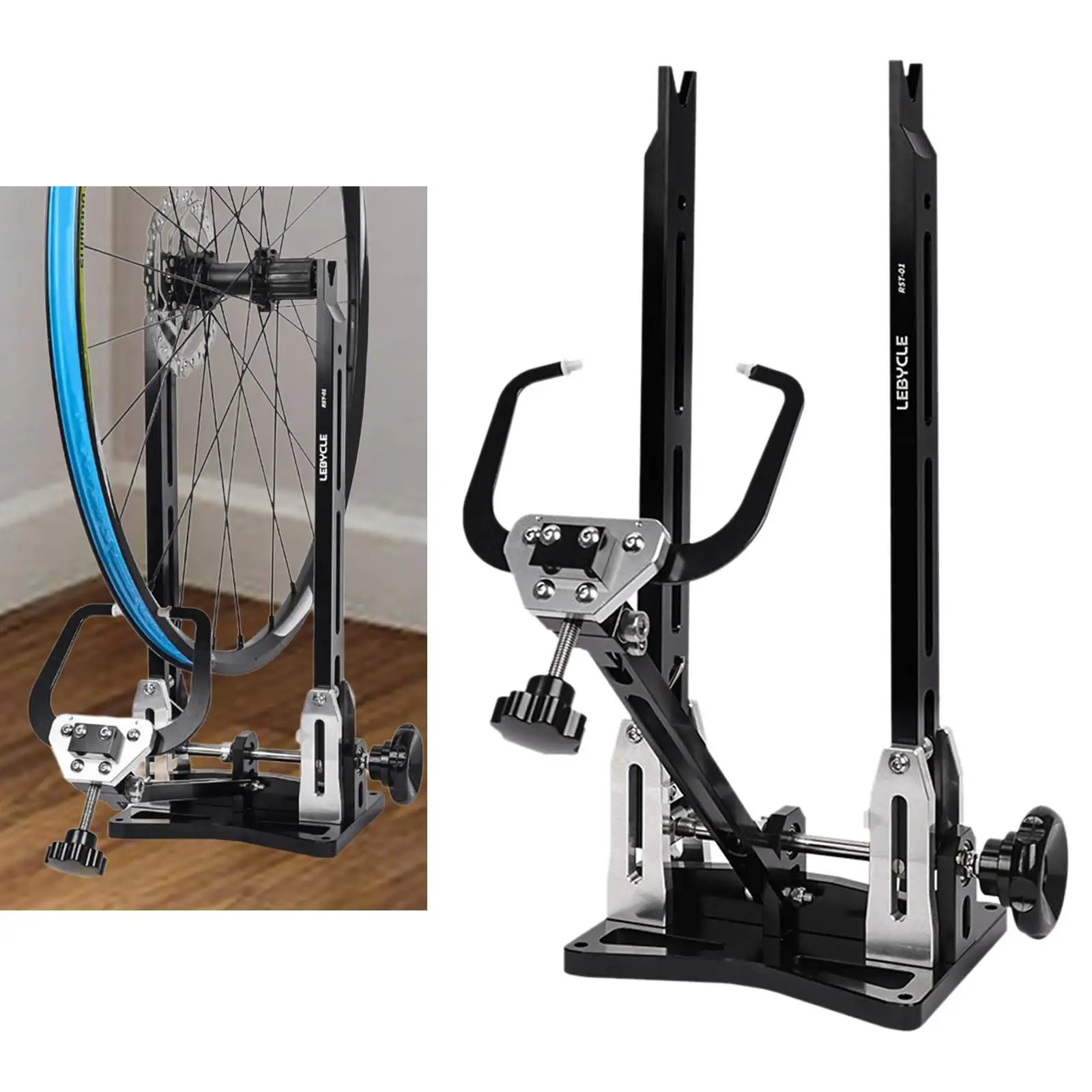 Bicycle Wheel Truing Stand Alignment Balance Accessory Calibration Stand Rims Adjustment Lightweight Repair Tire Truing Stand