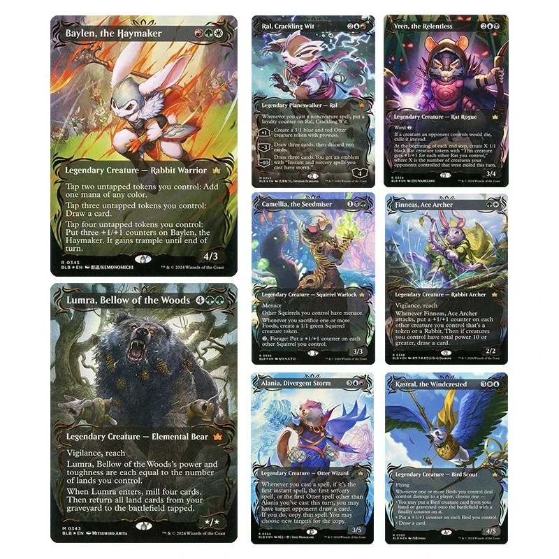 

Домашняя магия The Gatherings Storms, коллекционная карточная игра Baylen, Haymaker Lumra, синий лес, коллекционные карточные игрушки, подарок