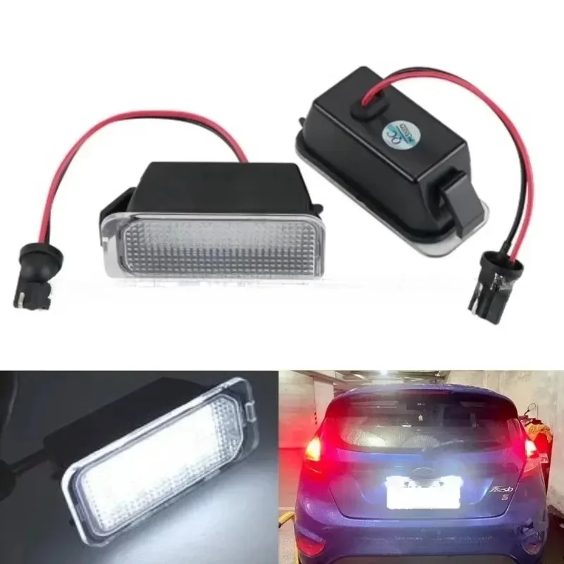 

2pcs LED License Lamp for Ford Fiesta Focus Kuga Mondeo Galaxy Ecosport Ranger Explorer Number Plate Light Hot