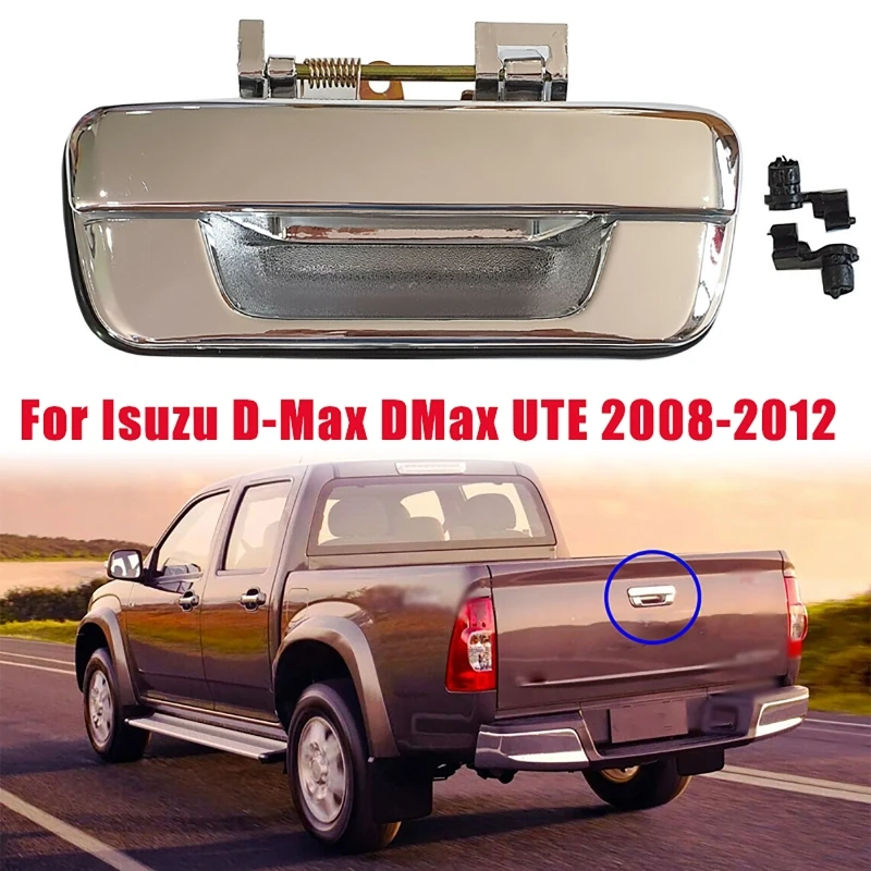 1 Pcs Car Tail Gate Trunk Handle With Keyhole Fit for Isuzu Dmax D-max 2002-2012