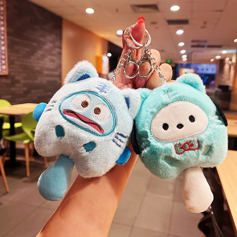 

Plush Cinnamoroll Pochacco Charm Keychain Schoolbag Doll Pendant Mini Doll Girls' Nice Birthday Gifts Children Kawaii Soft Toys