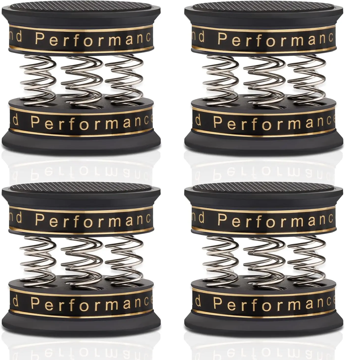 

Preffair 4 шт., амортизирующие шипы из алюминиевого сплава, пружинная демпфирующая подставка для аудио CD, Hi-Fi усилитель, динамик, проигрыватель проигрывателей