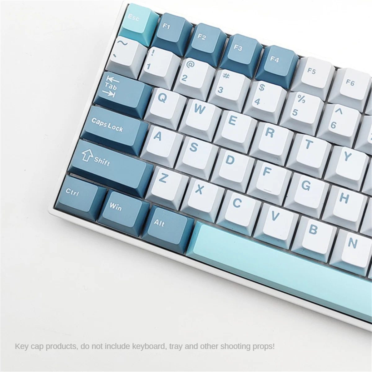 125 Keys PBT Double Shot Keycaps Set Key Caps Cherry Height for MX Mechanical Gaming Keyboard , Type-A