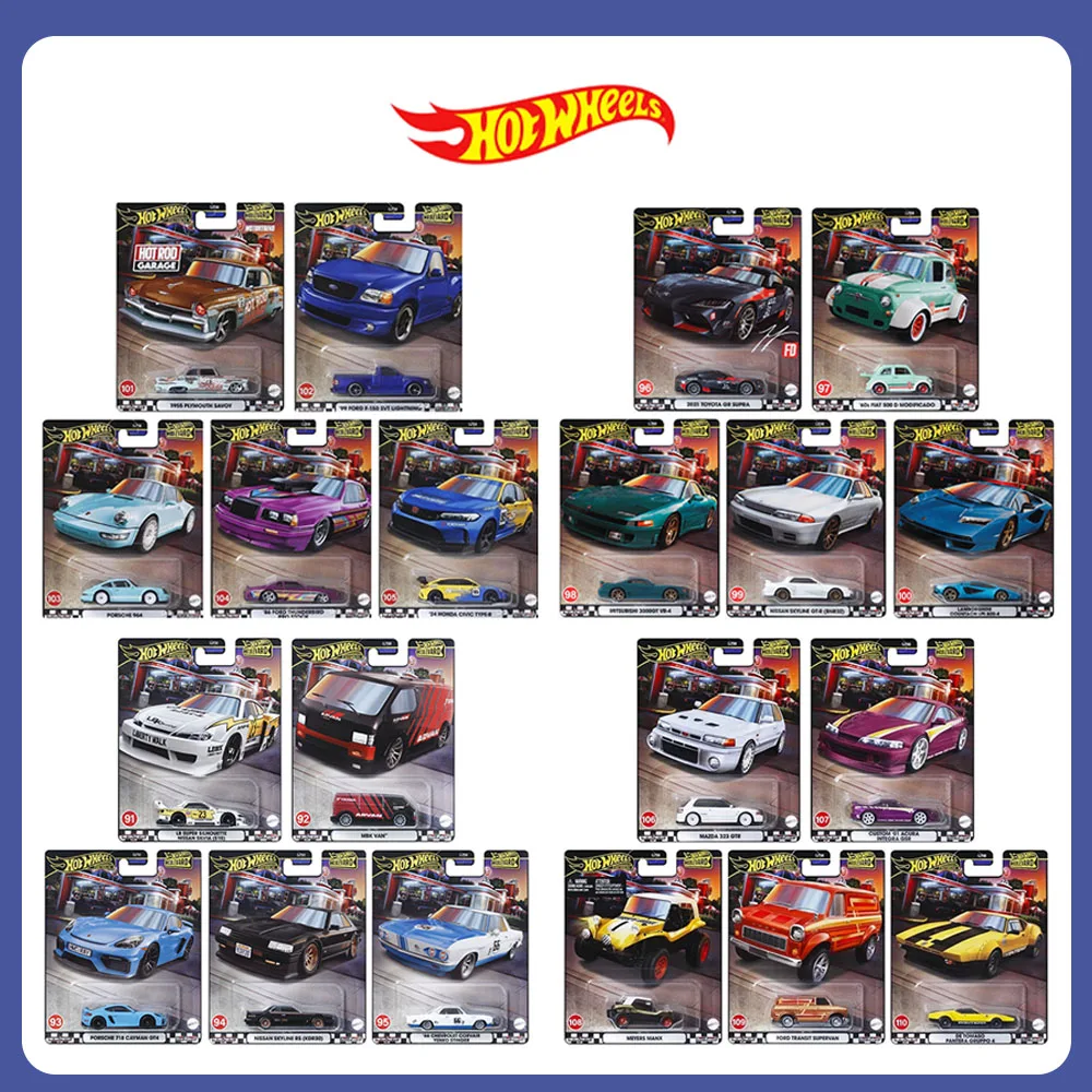 

2024-2025 Mattel Hot Wheels Boulevard GJT68 1/64 Nissan Primera Lamborghini Pontiac Firebird Премиум литая под давлением модель автомобиля игрушки