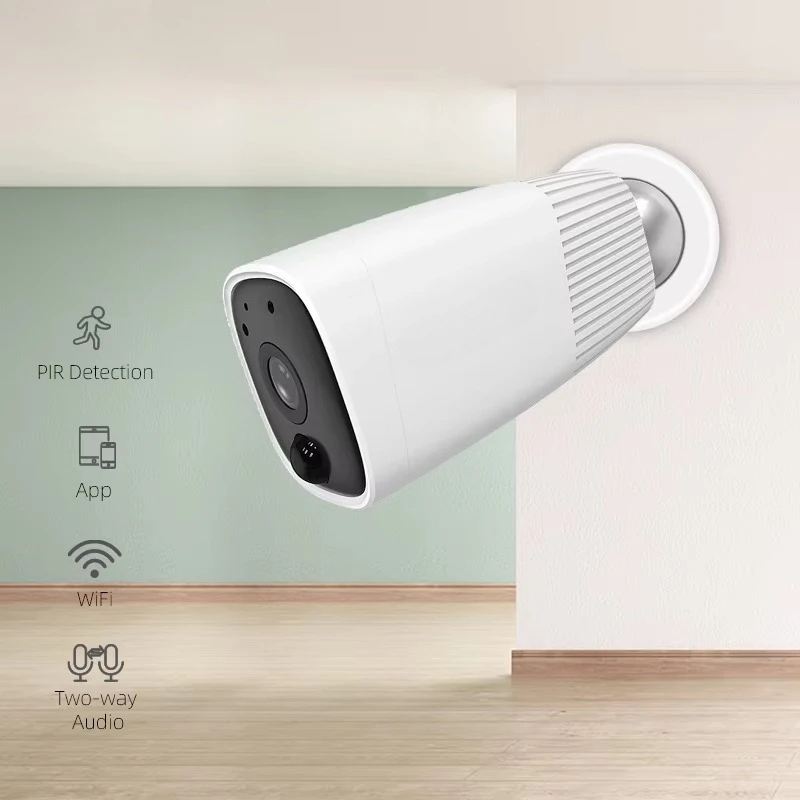 

Wireless WiFi Security Camera CCTV IP Battery Wifi Connection Battery Powered AI Motion Detection Camera
