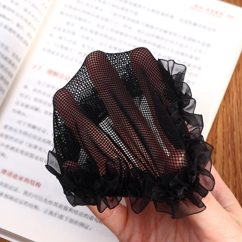 Elastic Invisible Bun Cover Snood Hair for Women Sweet Candy Color Net Ballet Dance Hair Accessories for Weave Hairnets Wig Nets