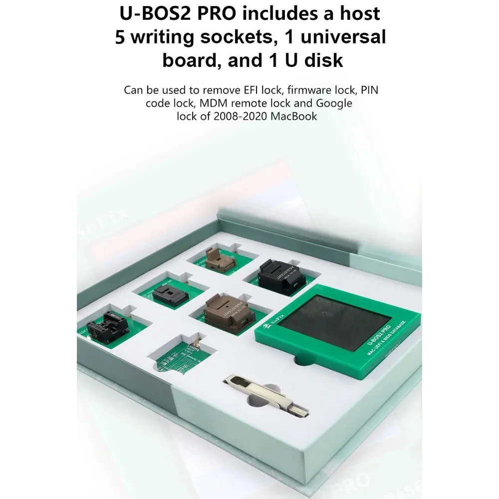 SOFIX U-BOS2 Pro مساعد البيانات لماك بوك 2008 إلى 2020 iMac MacBook Pro Air UEF BIOS قاعدة البيانات أداة إصلاح النسخ الاحتياطي للقراءة والكتابة #1