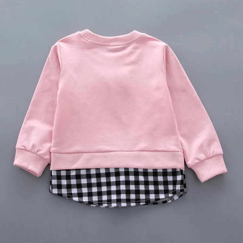 Set di vestiti per ragazze autunnali Pullover a maniche lunghe per bambini + pantaloni 2 pezzi abiti maglione dolce con fiocco pantaloni in Denim