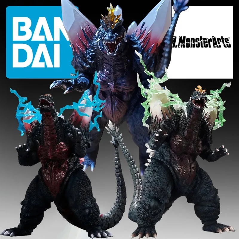 BANDAI Original S.H.MonsterArts out of print Space Godzilla & Fukuoka Battle & Little Godzilla Anime Figures Toys For Christmas