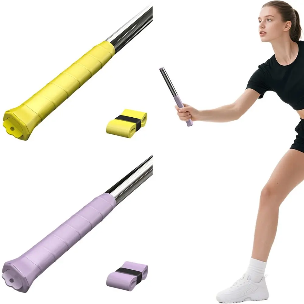 

Yellow Purple Badminton Racket Swing Trainer Sound Feedback Power Correction Device Badminton Racket Power Trainer