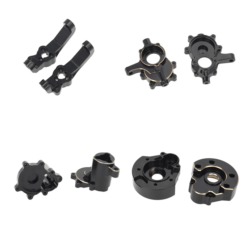 FBIL-10Pcs Brass Front And Rear Portal Housing Set For Redcat GEN8 GEN 8 1/10 RC Crawler Car Upgrades Parts Accessories