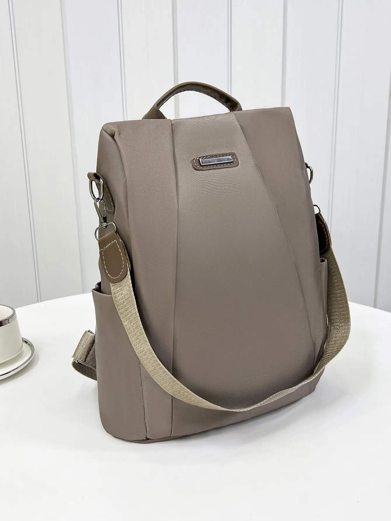 Women's Slim Fit Hidden Zipper Design Backpack, Lightweight Waterproof Oxford Fabric, Daily Commute & Travel Dual-Use Large Capacity School Bag,sg2304288185855114