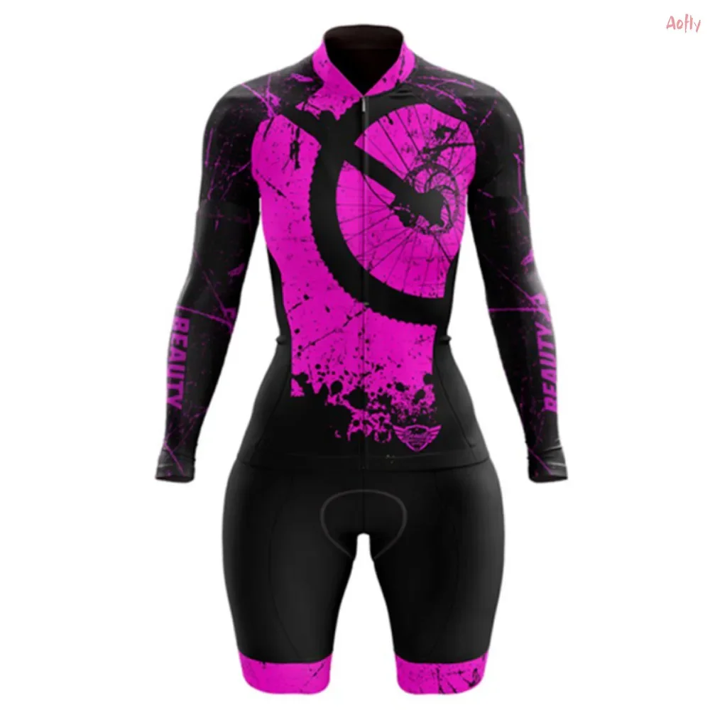 

Hot Sale Saleest VEZZO Monkey Cycling Women's Clothing Short Jumpsuit Female Cyclist Summer Set Lycra 9D Gel Cushion