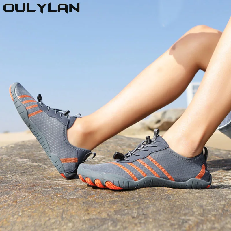 Oulylan Water Shoes Men Women Beach Aqua Shoes Quick Dry Barefoot Upstream Hiking Wading Sneakers Swimming Climbing Shoes