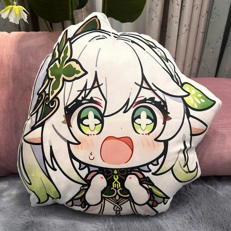 

Genshin Impact Grass God Pixiv Подушка для сна с лицом вниз Мультяшная периферия Новая модель Подушка для объятий ворса Игра Doze Подушка Общежитие