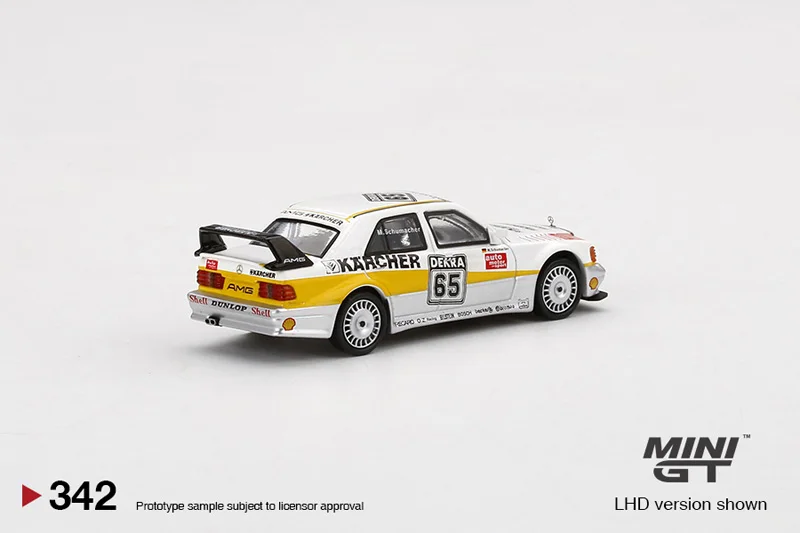 TSM MINI GT #342 1:64 Benz  190E EVO2 II 65 AMG 2.5-16 Die-cast alloy car model collection display gifts