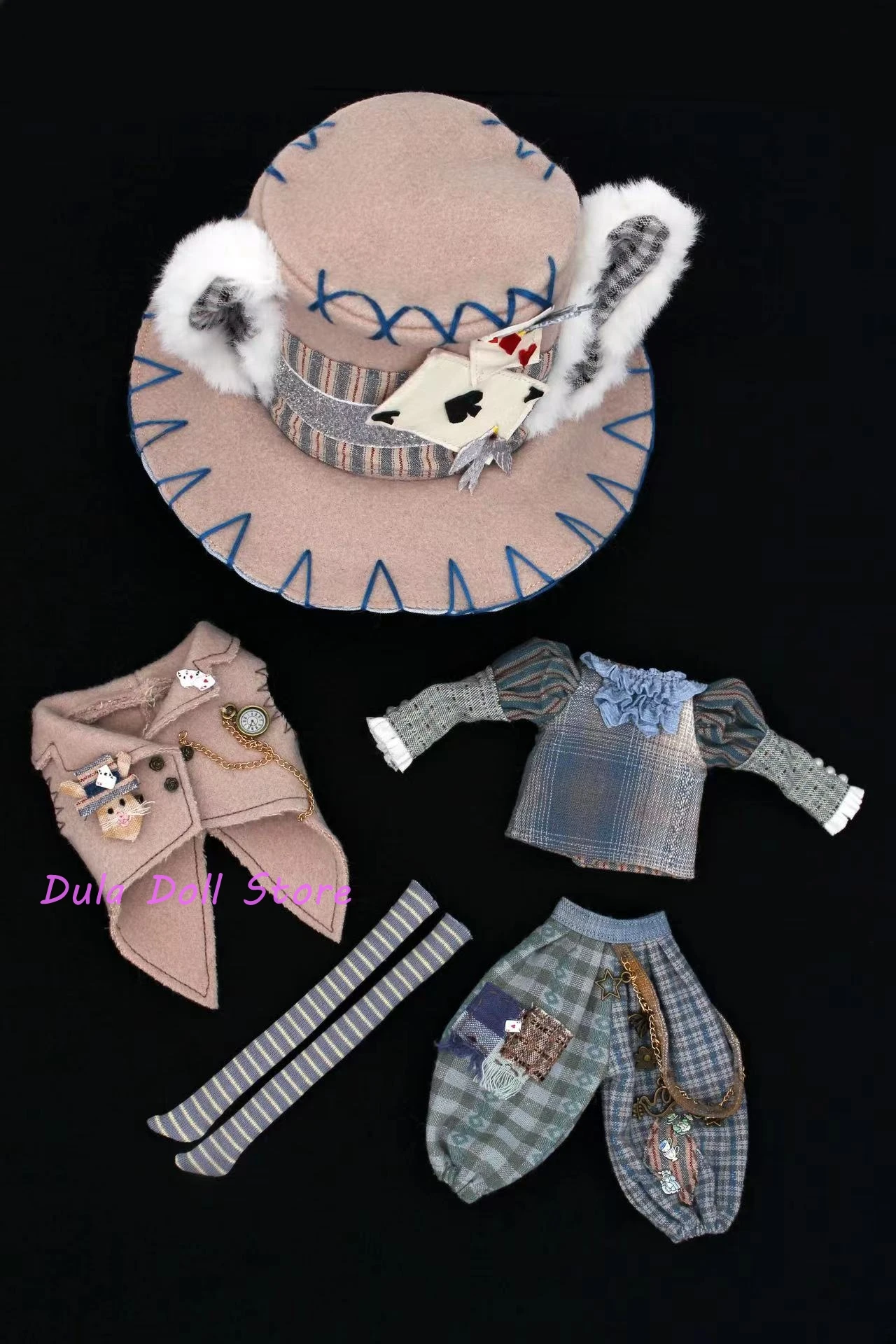 Dula Puppe Kleidung Kleid Gentleman's Bunny Set Blythe ob24 ob22 Azone Licca ICY JerryB 1/6 Bjd Puppe Zubehör