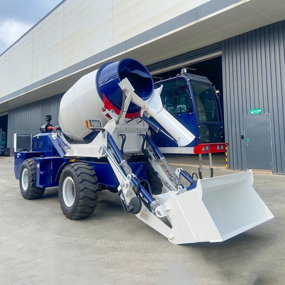 Mobile Small 3.0cbm Construction Mobile Self Loading Concrete Mixer Truck Mobile Concrete Mixer