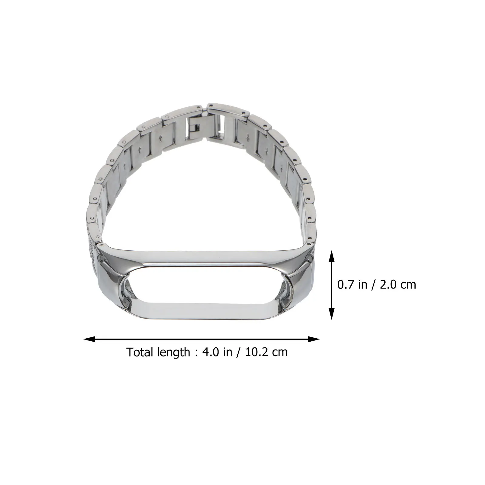 

Metal Watchband For Smart Watch, Adjustable Durable Strap, Compression Molding Replacement Band For Men Women Smart