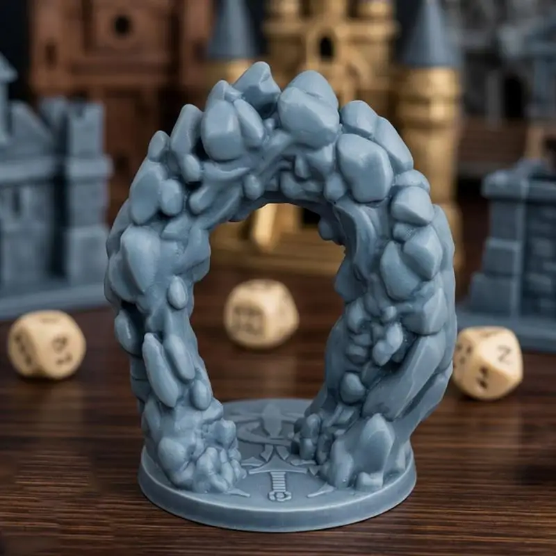 

3D-миниатюры: Фэнтезийные ворота-проемы для террейна, совместимые с DnD и настольными военными играми, для создания ландшафтов