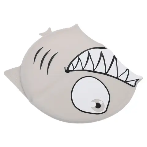 Silicone Swim Cap Shark Design Waterproof Cartoon Swimming Cap for Pool Beach Swim Lessons Water Play Comfortable