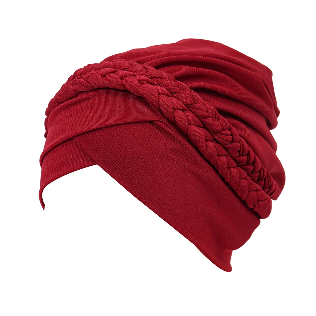 

6PCS/Set New Indian Hat Braids Turban Women Chemo Cap Muslim Hijab Bonnet Beanies Hair Loss Head Cover Headscarf Turbante Mujer