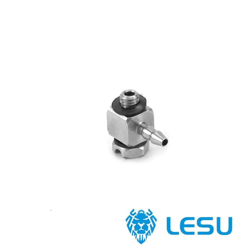 LESU M3 zakrzywiona metalowa dysza do rur 2.5*1.5Mm 1/14 zdalnie sterowana ciężarówka DIY Model Tamiyay zabawki zewnętrzne TH19237