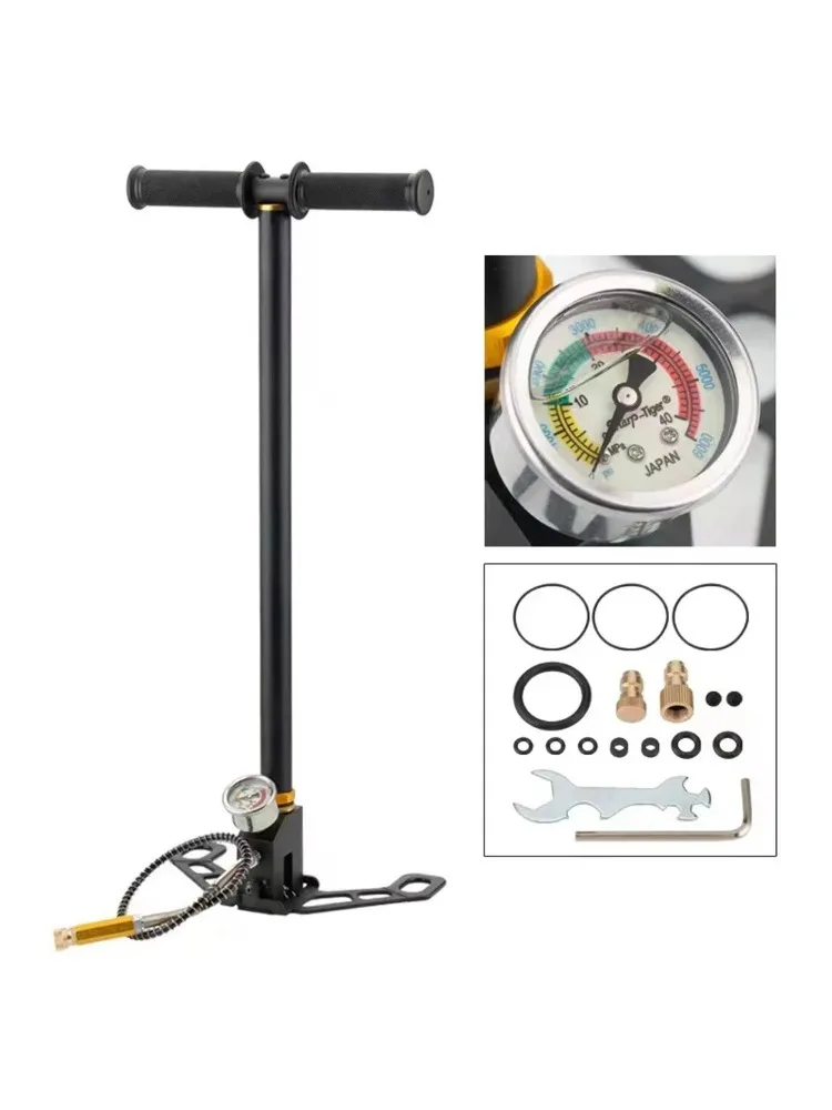 AliExpress LIXADA High Pressure Pump Folding Water Cooled Manual Pump PCP Air Compressor 40MPA with Oil-Water Separator