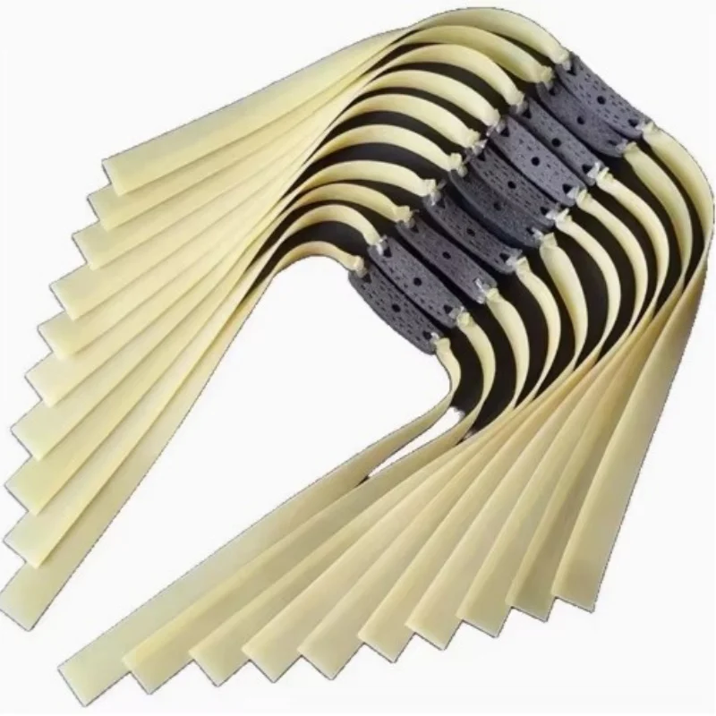 1.0mm 1.2mm 1.5mm 2mm Thick Flat Rubber Strap Elastic High Solid Color Ordinary Slingshot Shooting Rubber Strap