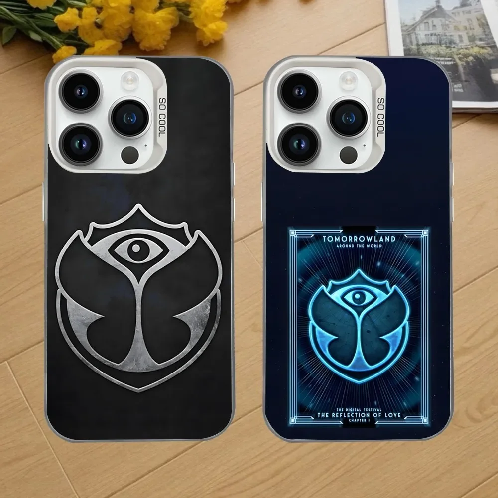 

Music Festival Tomorrowland Phone Case For iPhone 16,15,14,13,12,11,Mini,Pro,SE,MAX White Matte Shockproof Cover