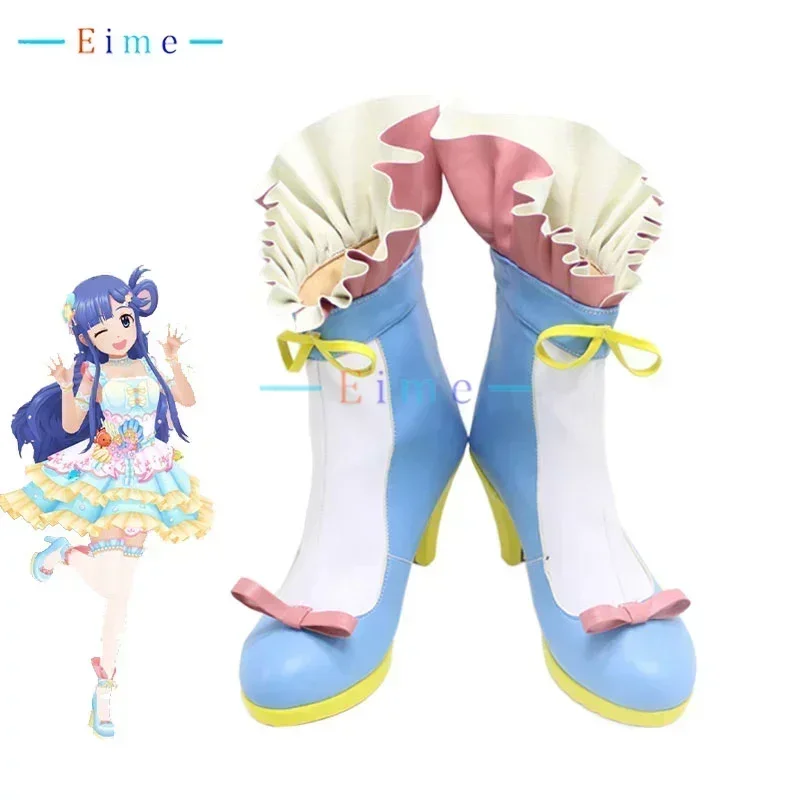 Asari Nanami Cosplay Shoes Halloween Carnival Boots Cosplay Prop Anime PU Leather Shoes High Heels Big Size Custom Made