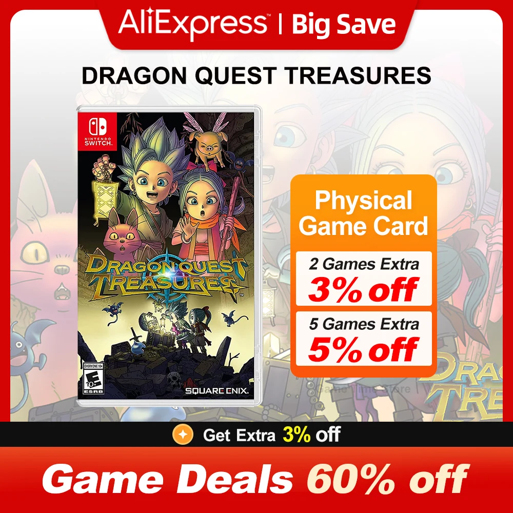 

DRAGON QUEST TREASURES Nintendo Switch игры 100% оригинальная карточка для физических игр, ролевой экшн-жанр для Switch OLED Lite