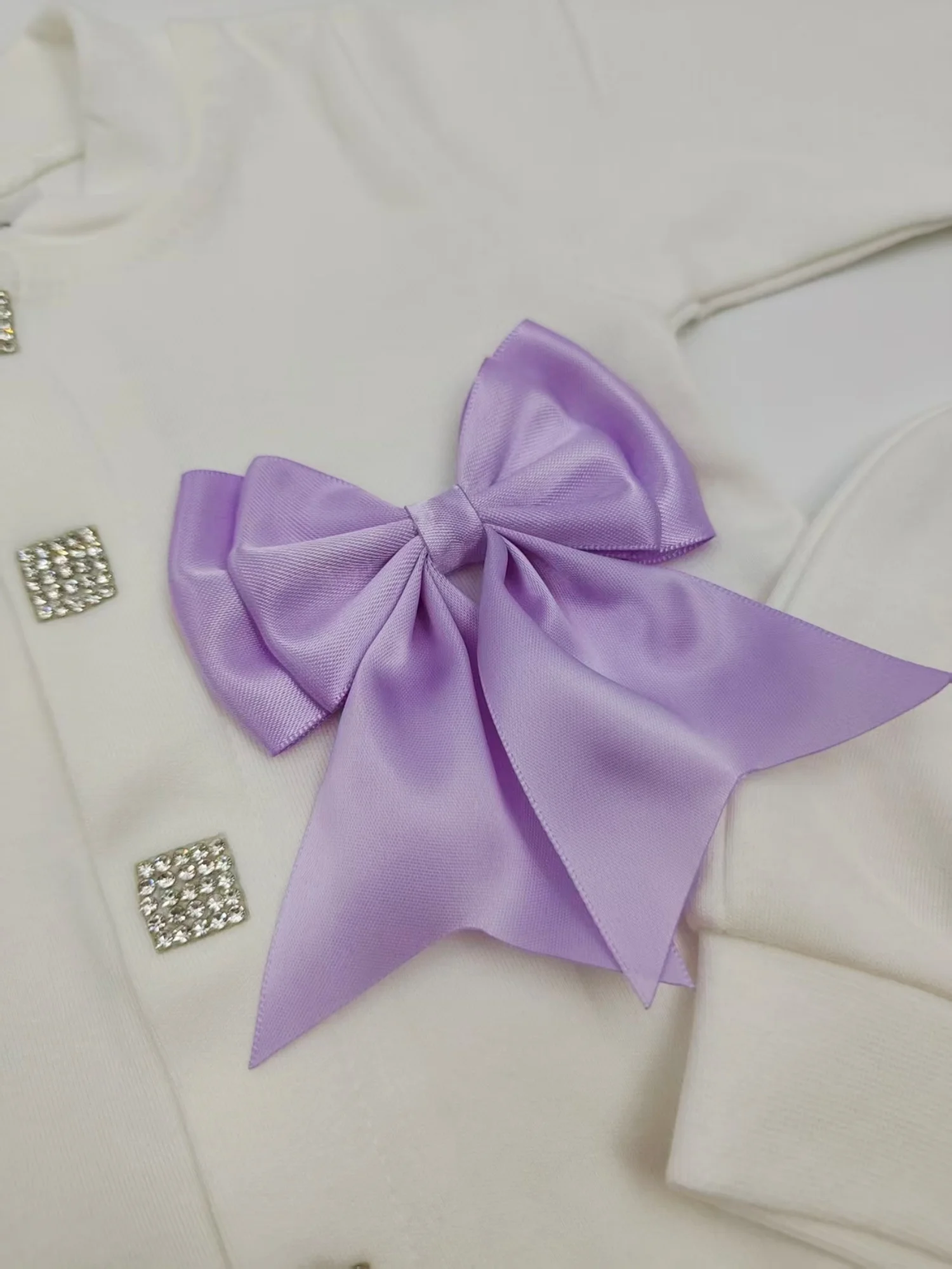 Purple Bow Tie From The Middle East Custom Name Holiday Exclusive Customization Super Atmosphere Dreamy Sparkling Set