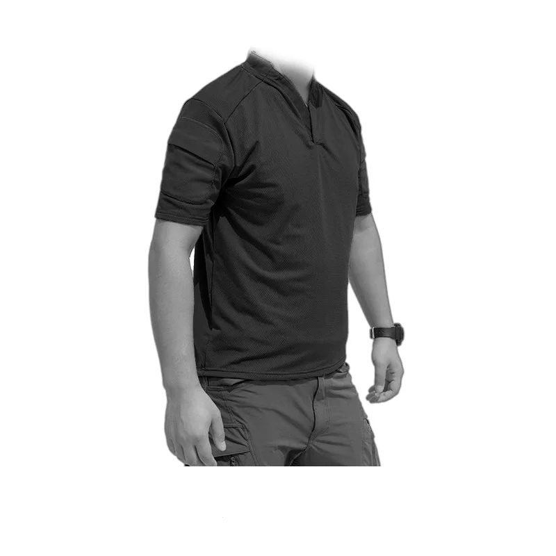 POA001 Tactical CAG Styling T-shirt Outdoor Mini Dry Short Sleeve Polo Collar Camo Summer T-shirt