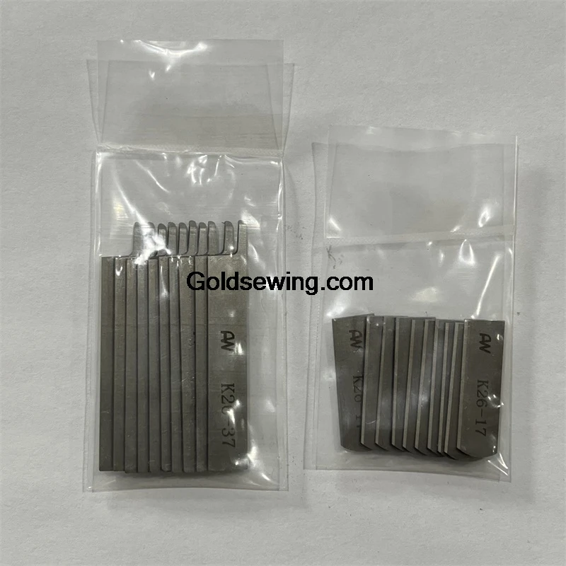 10PCS AN K26-37 K26-17 Blade Wide Knife Seamless Machine Top Knife Lower Knife Xingrui Shing Rui 740 Four-Pin Six-Lane Sewing