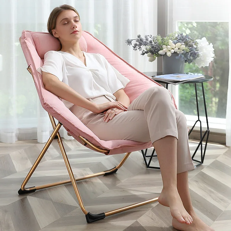 

Sofa Chair Folding Reclining Chair Home Leisure Balcony Sun Leisure Chaise Longue Lunch Back Chair Portable Lazy Man