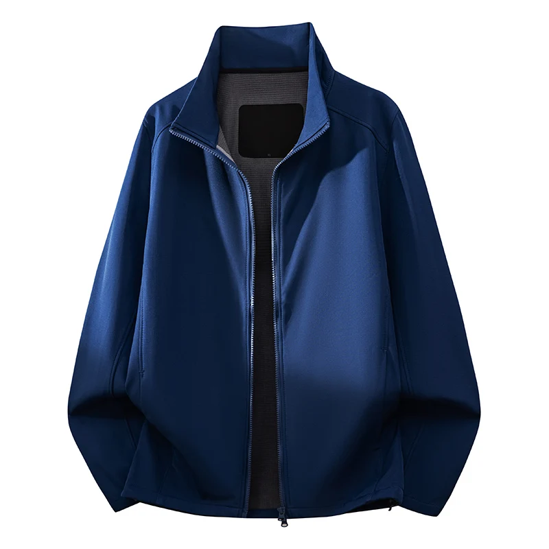 

Outdoor Cycling, Sports Camping Fleece Stand-up Collar Soft Shell Granular Fleece Fishing Mountaineering Hiking Men's Jacket