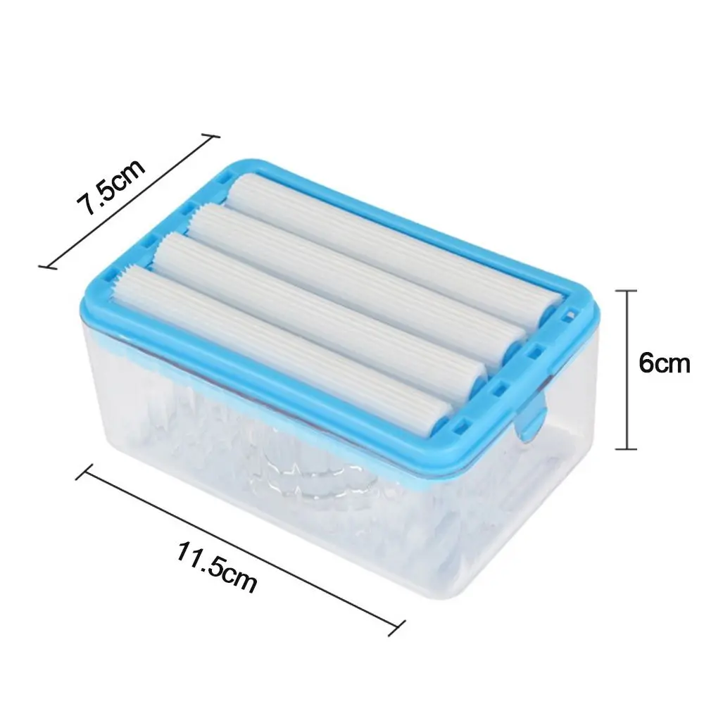 Creative Roller Type Soap Box For Bathroom Shower Rub-free Soap Box with Sponge Rollers Plastic Soap Drain Storage Container