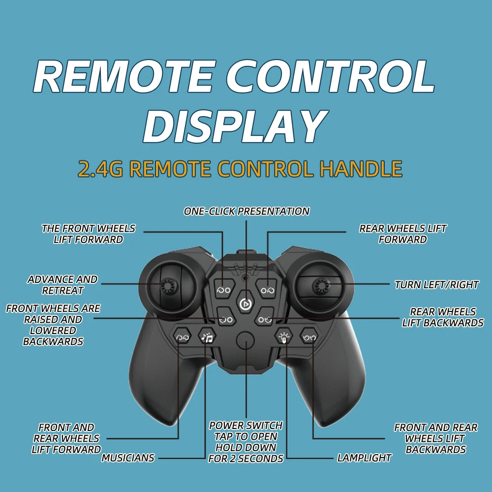 Gesture Sensing Pet Intelligent Transforming Robot Dog Toy Remote Control Car with 8 for Kids Adventure Play