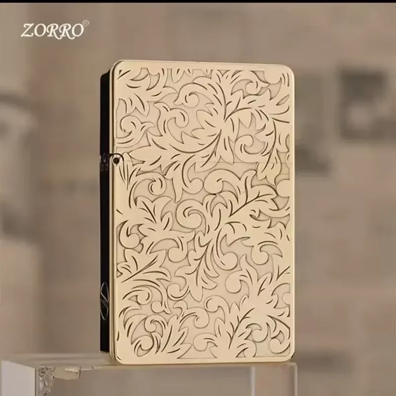 زورو ZL8 النحاس رقيقة جدا الكيروسين أخف نمط قسطنطين شخصية النقش طحن عجلة أخف وزنا #5