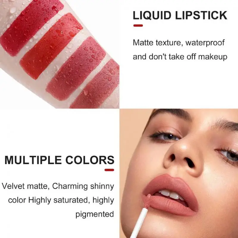 Matte Nude Brown Lipliner matita rossetti 12 colori Lip Contour Kit impermeabile Non appiccicoso Sexy velluto rosso Lipgloss strumenti di trucco