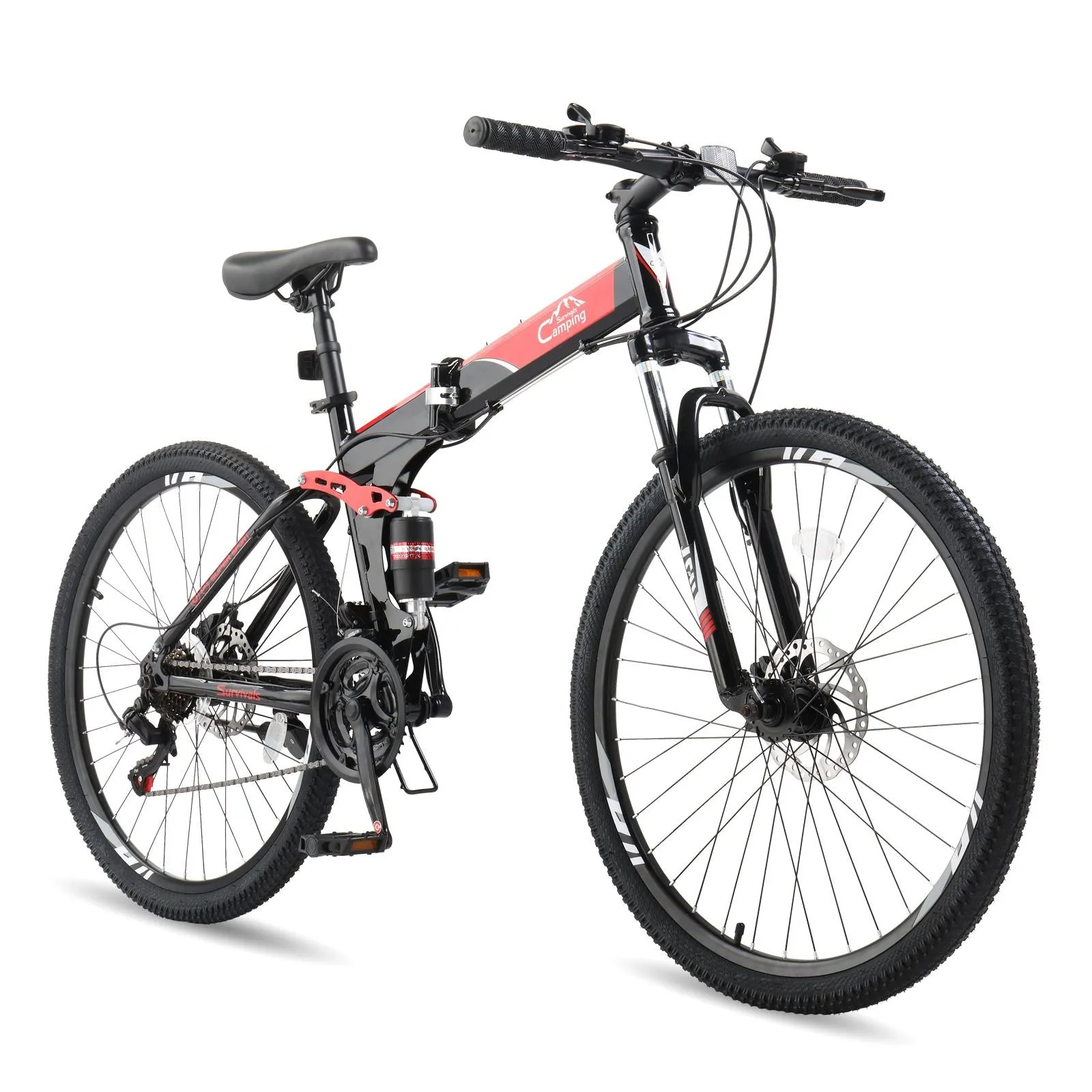 21 Speeds MTB 26" Mountain Bike Cycling Trail with Full Suspension