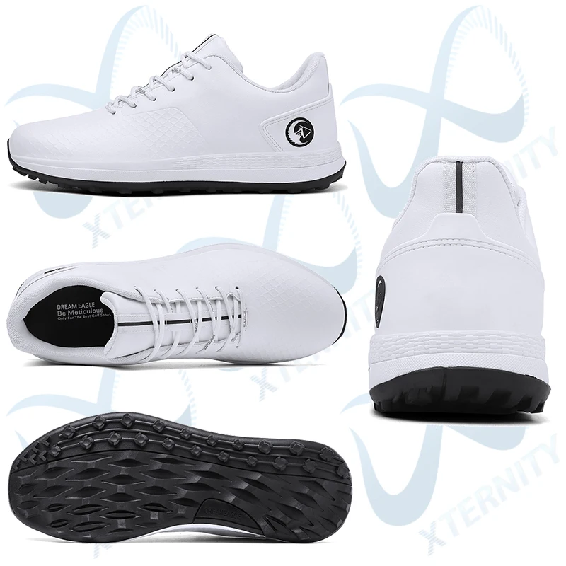 New Luxury Lersure Golf Shoes Men Durable Non-Slip Comfortable Walking Shoes Waterproof Golf Sneakers Spikeless Golfing Footwear