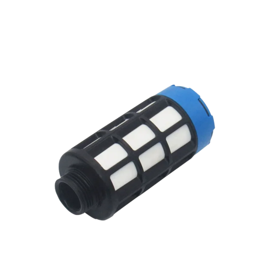 U-Series Blue Plastic Muffler U-1/8 U-1/4 U-3/8 U-1/2 Pneumatic Exhaust Noise Reduction Fitting