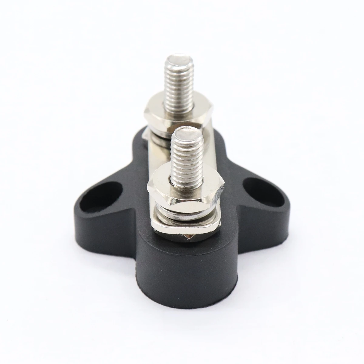 

Heavy Duty Dual M6 Terminal Studs 48V Car Boat Power Distribution Block Truck RV Bus Bar Glass Fiber Nylon Base Automotive