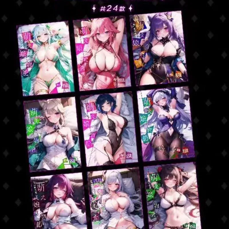 Wholesales Goddess Story Collection Card Red Light District-Private Girls Tram Epoxy Magazine Fresh Anime Games Trading Card